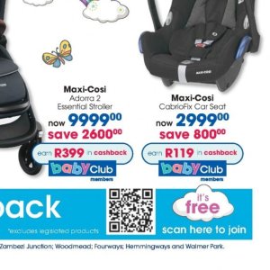 Car seat at Clicks
