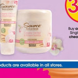 Body cream at Clicks