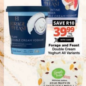 Yoghurt at Checkers