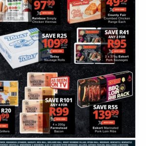 Sausages at Checkers