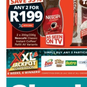 Coffee nescafe  at Checkers