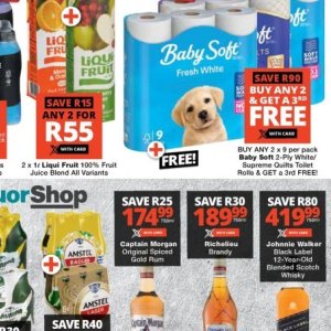 Toilet rolls at Checkers