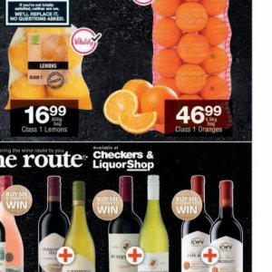 Oranges at Checkers