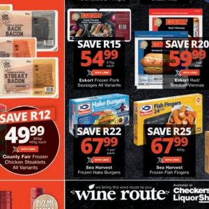 Sausages at Checkers