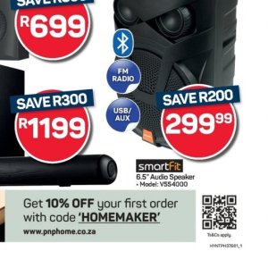 Speaker at Pick n Pay Hyper