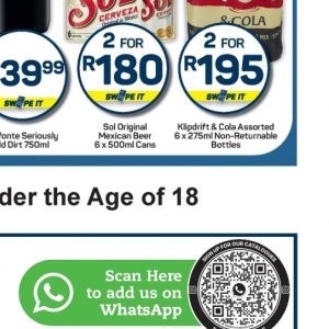 Beer at Pick n Pay Hyper