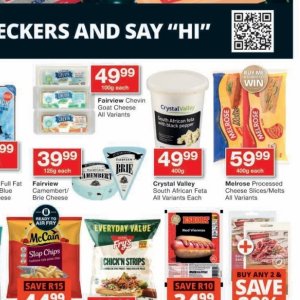 Goat cheese at Checkers