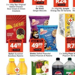 Raisins at Checkers