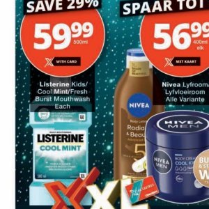 Mouthwash listerine  at Checkers