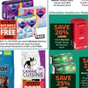 Sanitary pads libresse  at Checkers