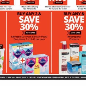 Sanitary pads libresse  at Checkers
