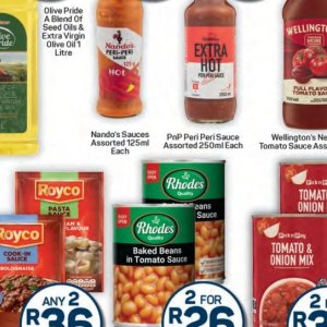 Sauces at Pick n Pay Hyper