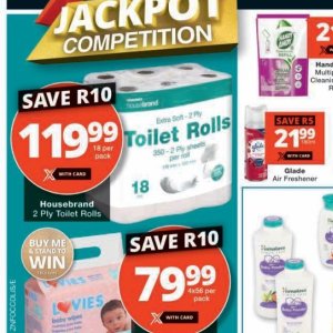 Toilet rolls at Checkers