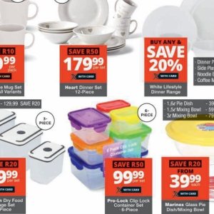 Dinner set at Checkers