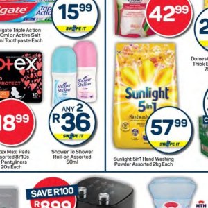 Shower at Pick n Pay Hyper