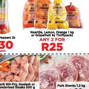 Pork at Fruit & Veg City