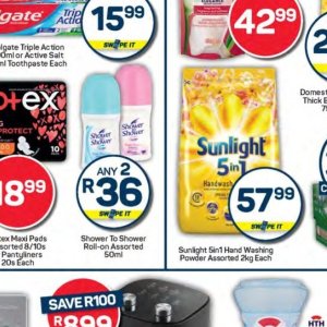 Shower at Pick n Pay Hyper