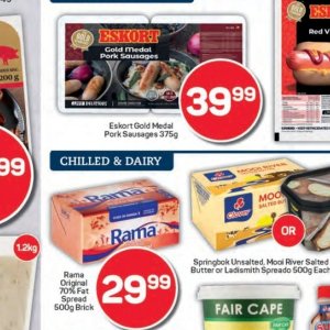 Sausages at Pick n Pay Hyper