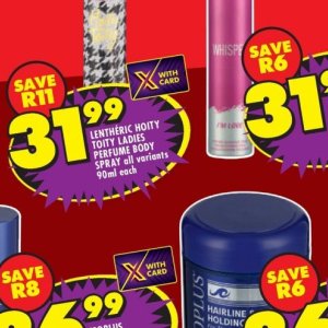 Body spray at Shoprite