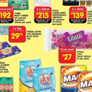 Soap at Shoprite