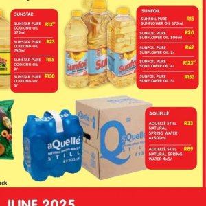Sunflower oil at Shoprite