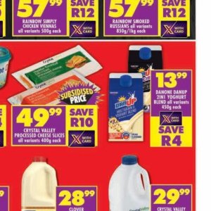 Yoghurt danone  at Shoprite