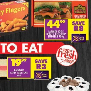 Burgers at Shoprite