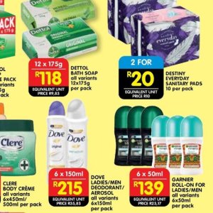 Sanitary pads at Shoprite