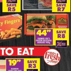 Burgers at Shoprite