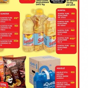 Sunflower oil at Shoprite