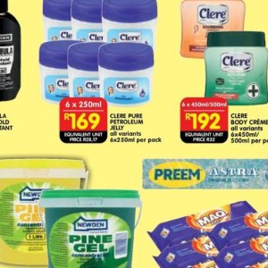 Petroleum jelly at Shoprite