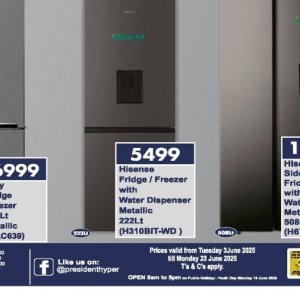 Refrigerator at President Hyper