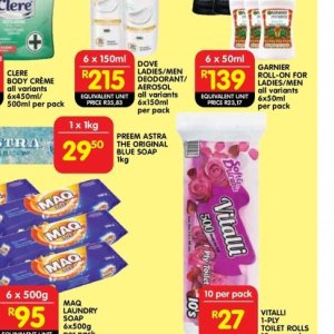 Soap at Shoprite