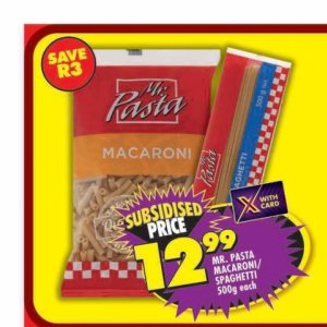 Pasta at Shoprite