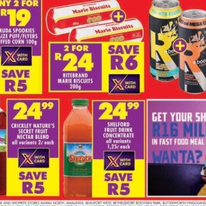 Biscuits at Shoprite