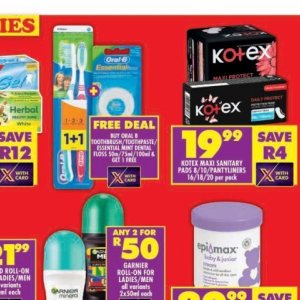 Toothpaste at Shoprite