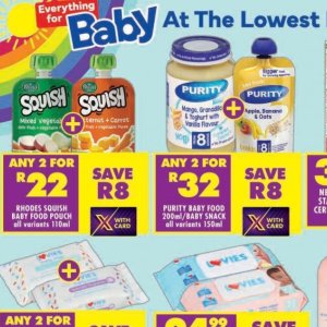 Purees at Shoprite