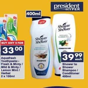 Shower at President Hyper