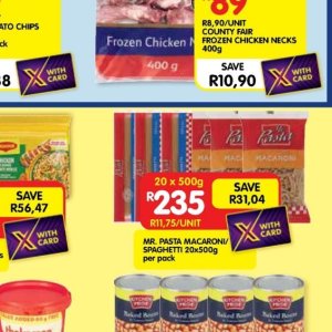Pasta at Shoprite