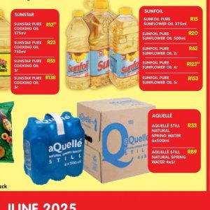 Sunflower oil at Shoprite