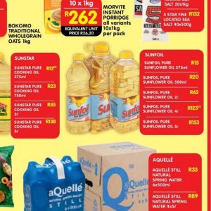 Sunflower oil at Shoprite