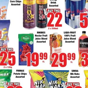 Juice cappy  at Boxer Superstores