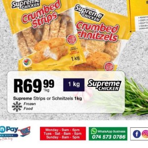 Schnitzel at Take n Pay