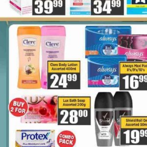 Body lotion at Big save