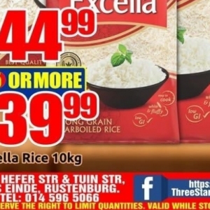 Rice at Three Star Cash and Carry