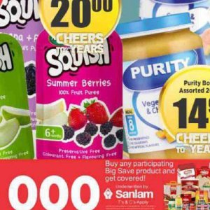 Purees at Big save