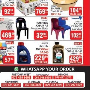 Engine oil at Kit Kat Cash&Carry