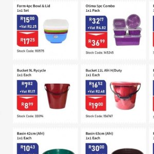Bucket at Africa Cash and Carry