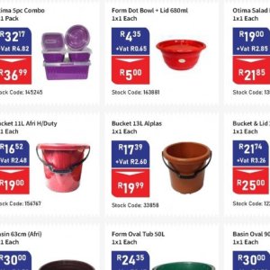 Bucket at Africa Cash and Carry