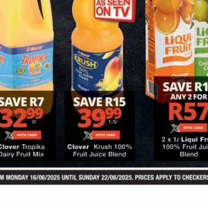 Juice at Checkers